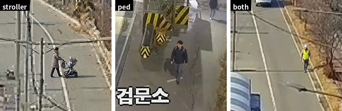 클래스별 출력 — stroller / ped / both (both는 안전모 + 안전조끼)
